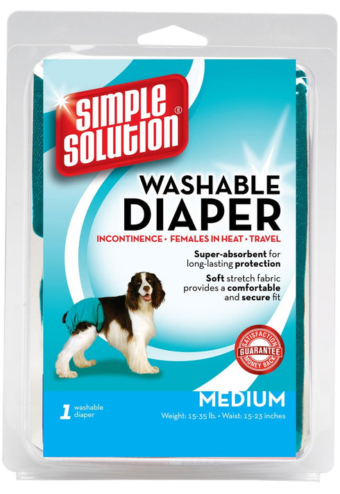 Simple Solution Washable Female Dog Diapers 1 count Medium - Poudre Pet and Feed Supply